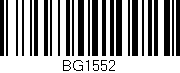 Código de barras (EAN, GTIN, SKU, ISBN): 'BG1552'