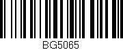 Código de barras (EAN, GTIN, SKU, ISBN): 'BG5065'