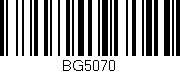 Código de barras (EAN, GTIN, SKU, ISBN): 'BG5070'