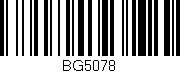 Código de barras (EAN, GTIN, SKU, ISBN): 'BG5078'