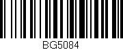 Código de barras (EAN, GTIN, SKU, ISBN): 'BG5084'
