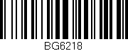 Código de barras (EAN, GTIN, SKU, ISBN): 'BG6218'
