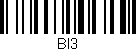 Código de barras (EAN, GTIN, SKU, ISBN): 'BI3'