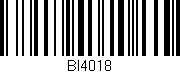 Código de barras (EAN, GTIN, SKU, ISBN): 'BI4018'