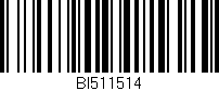 Código de barras (EAN, GTIN, SKU, ISBN): 'BI511514'