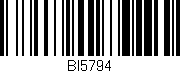 Código de barras (EAN, GTIN, SKU, ISBN): 'BI5794'