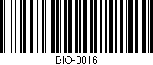 Código de barras (EAN, GTIN, SKU, ISBN): 'BIO-0016'