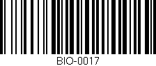 Código de barras (EAN, GTIN, SKU, ISBN): 'BIO-0017'