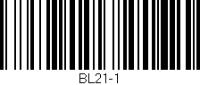 Código de barras (EAN, GTIN, SKU, ISBN): 'BL21-1'
