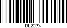 Código de barras (EAN, GTIN, SKU, ISBN): 'BL23BX'