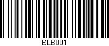 Código de barras (EAN, GTIN, SKU, ISBN): 'BLB001'