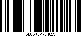 Código de barras (EAN, GTIN, SKU, ISBN): 'BLUSALPRO1625'