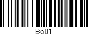 Código de barras (EAN, GTIN, SKU, ISBN): 'BO01'