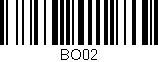 Código de barras (EAN, GTIN, SKU, ISBN): 'BO02'