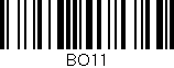 Código de barras (EAN, GTIN, SKU, ISBN): 'BO11'