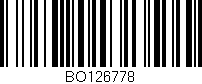 Código de barras (EAN, GTIN, SKU, ISBN): 'BO126778'
