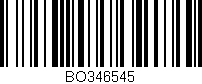 Código de barras (EAN, GTIN, SKU, ISBN): 'BO346545'