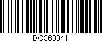 Código de barras (EAN, GTIN, SKU, ISBN): 'BO368041'