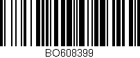 Código de barras (EAN, GTIN, SKU, ISBN): 'BO608399'