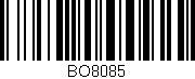 Código de barras (EAN, GTIN, SKU, ISBN): 'BO8085'