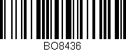 Código de barras (EAN, GTIN, SKU, ISBN): 'BO8436'