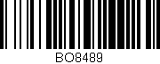 Código de barras (EAN, GTIN, SKU, ISBN): 'BO8489'