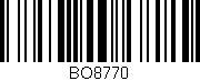 Código de barras (EAN, GTIN, SKU, ISBN): 'BO8770'