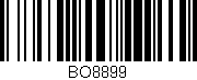Código de barras (EAN, GTIN, SKU, ISBN): 'BO8899'
