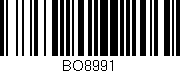 Código de barras (EAN, GTIN, SKU, ISBN): 'BO8991'