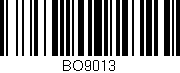Código de barras (EAN, GTIN, SKU, ISBN): 'BO9013'