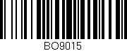Código de barras (EAN, GTIN, SKU, ISBN): 'BO9015'