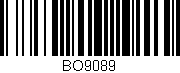 Código de barras (EAN, GTIN, SKU, ISBN): 'BO9089'