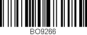 Código de barras (EAN, GTIN, SKU, ISBN): 'BO9266'