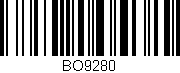 Código de barras (EAN, GTIN, SKU, ISBN): 'BO9280'