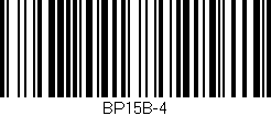 Código de barras (EAN, GTIN, SKU, ISBN): 'BP15B-4'