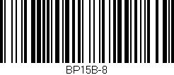 Código de barras (EAN, GTIN, SKU, ISBN): 'BP15B-8'