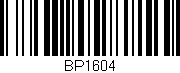 Código de barras (EAN, GTIN, SKU, ISBN): 'BP1604'