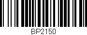 Código de barras (EAN, GTIN, SKU, ISBN): 'BP2150'