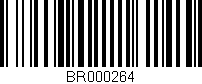 Código de barras (EAN, GTIN, SKU, ISBN): 'BR000264'