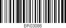 Código de barras (EAN, GTIN, SKU, ISBN): 'BR03086'