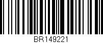 Código de barras (EAN, GTIN, SKU, ISBN): 'BR149221'