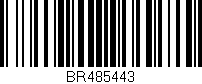 Código de barras (EAN, GTIN, SKU, ISBN): 'BR485443'