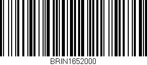 Código de barras (EAN, GTIN, SKU, ISBN): 'BRIN1652000'
