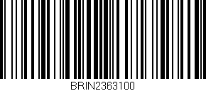 Código de barras (EAN, GTIN, SKU, ISBN): 'BRIN2363100'
