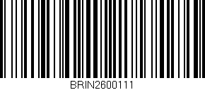 Código de barras (EAN, GTIN, SKU, ISBN): 'BRIN2600111'