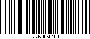 Código de barras (EAN, GTIN, SKU, ISBN): 'BRIN3058100'