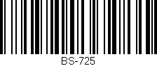 Código de barras (EAN, GTIN, SKU, ISBN): 'BS-725'