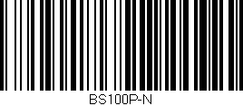 Código de barras (EAN, GTIN, SKU, ISBN): 'BS100P-N'
