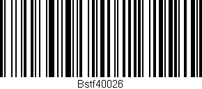 Código de barras (EAN, GTIN, SKU, ISBN): 'BSTF40026'