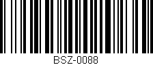 Código de barras (EAN, GTIN, SKU, ISBN): 'BSZ-0088'